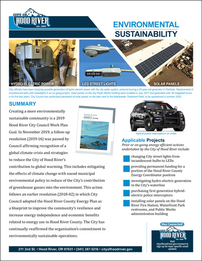 Environmental Sustainability Info Sheet