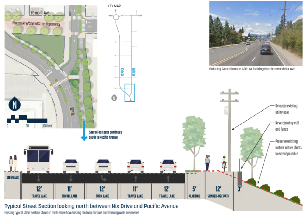 City of Hood River Heights Streetscape Plan Project 6 - Bike Connection to Pacific Avenue